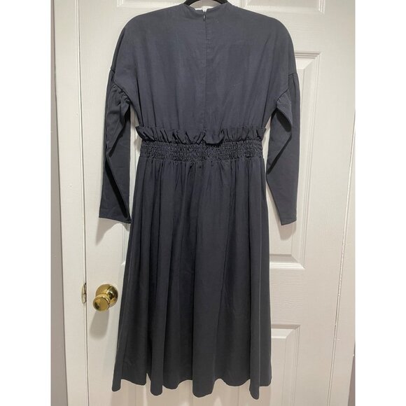 Lilac Designs  Blue Modest High Neck Dress Women's Size S - Picture 2 of 4